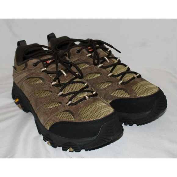 Merrel Women's Moab 3 WP Hiking Boot Kinetic Fit Vibram TAN NIB SZ 12 $160 - Picture 2 of 7